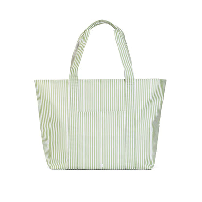 JUMBO TOTE - PIMLICO STRIPE SAGE