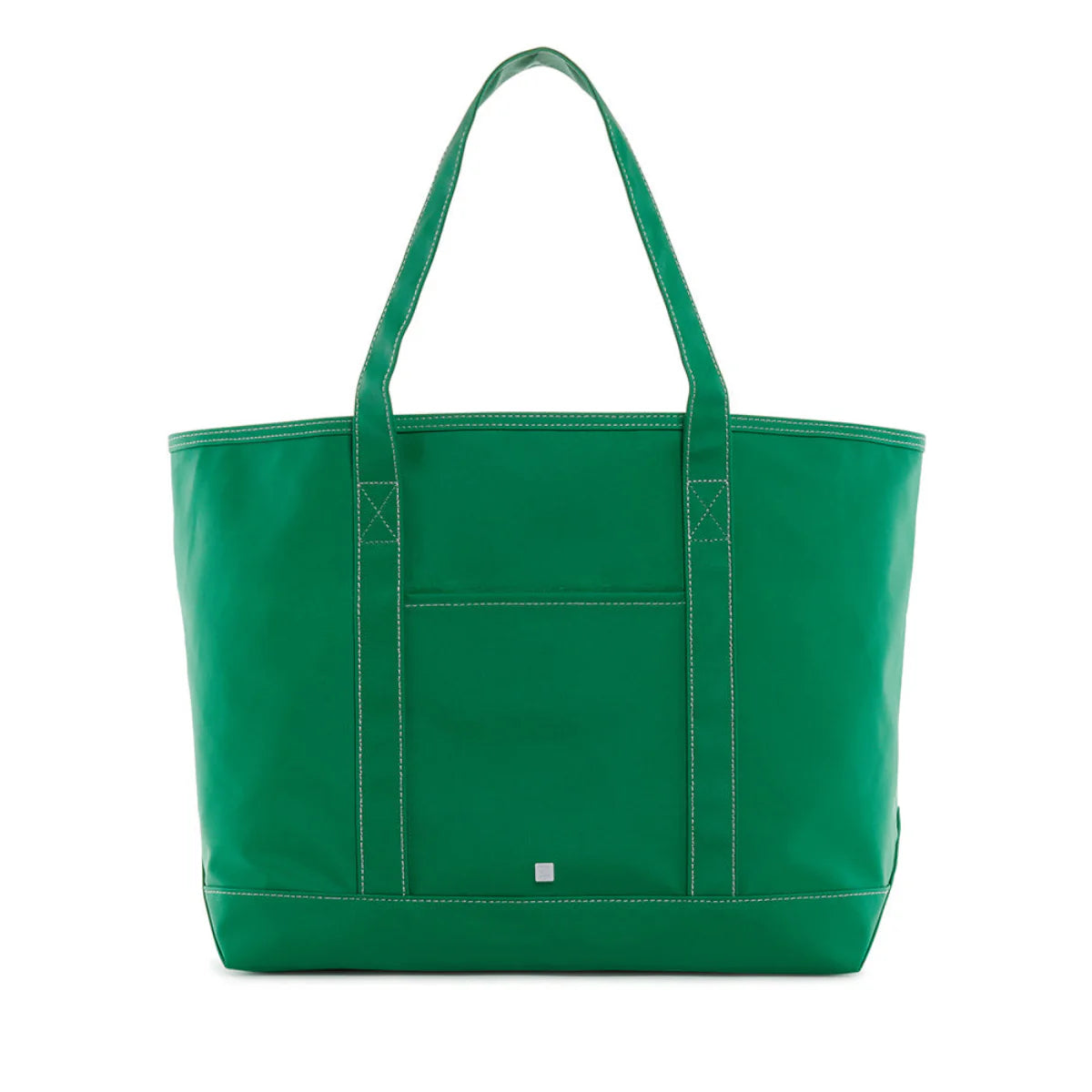 MAXI TOTE - COATED CANVAS KELLY GREEN