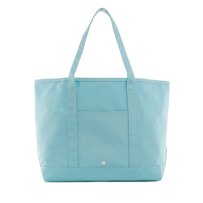 MAXI TOTE - COATED CANVAS LAKE BLUE