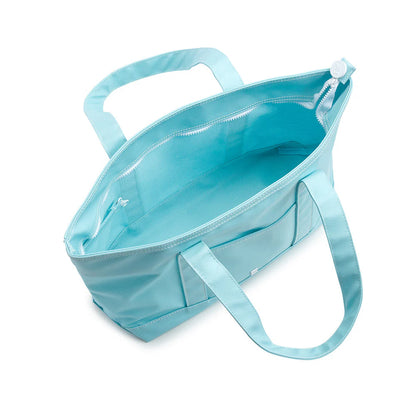 MAXI TOTE - COATED CANVAS LAKE BLUE