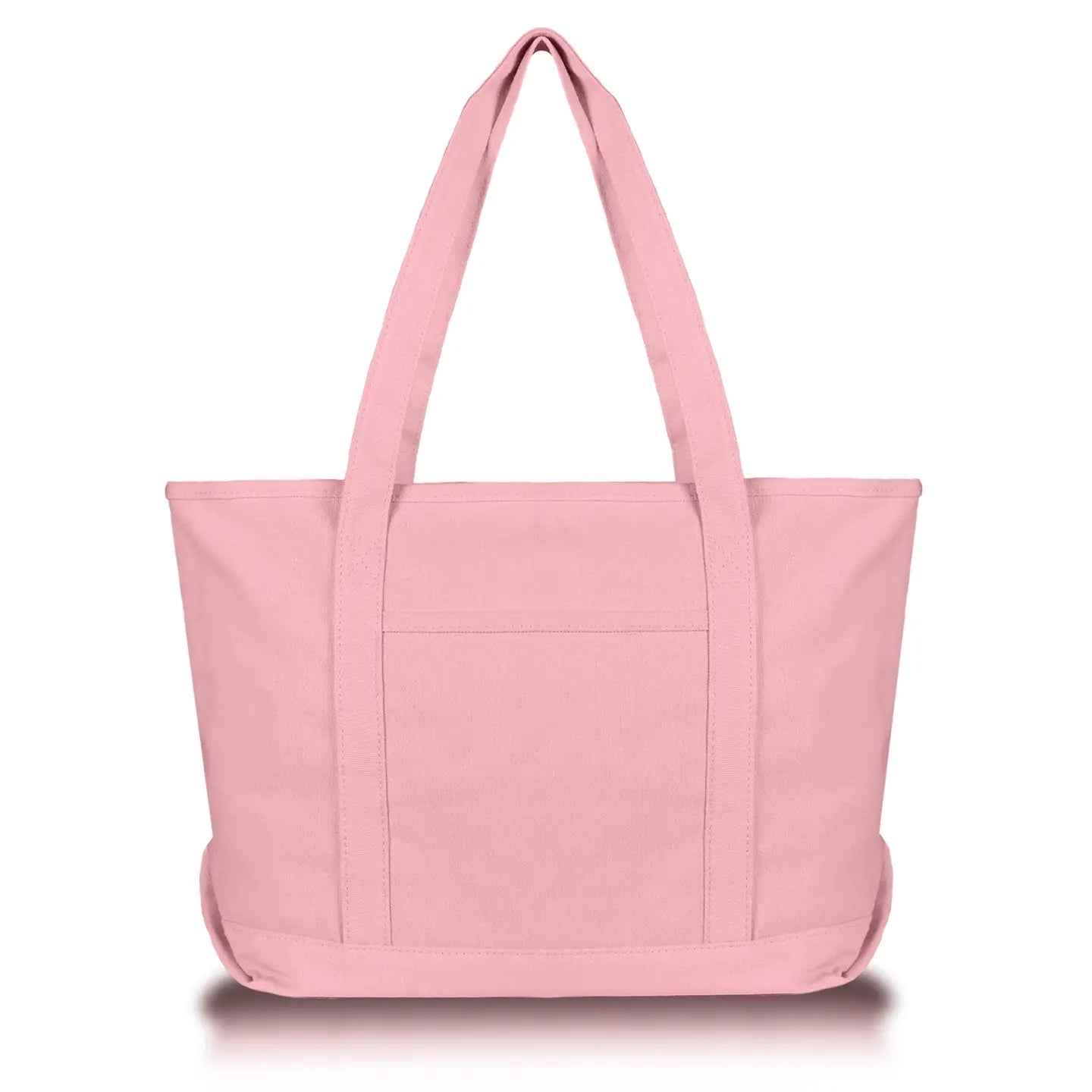 Solid Color Zippered Tote