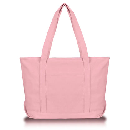 Solid Color Zippered Tote