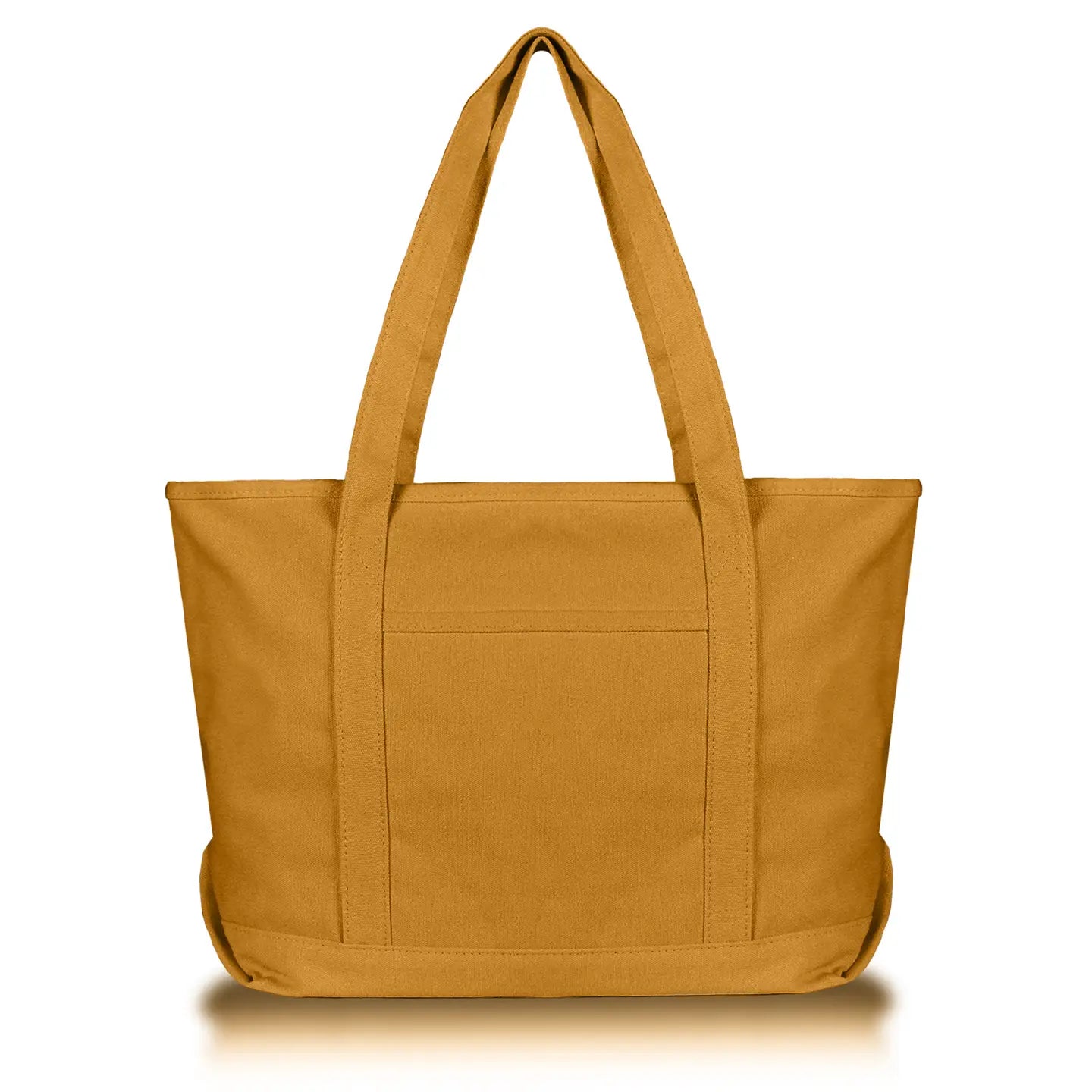 Solid Color Zippered Tote