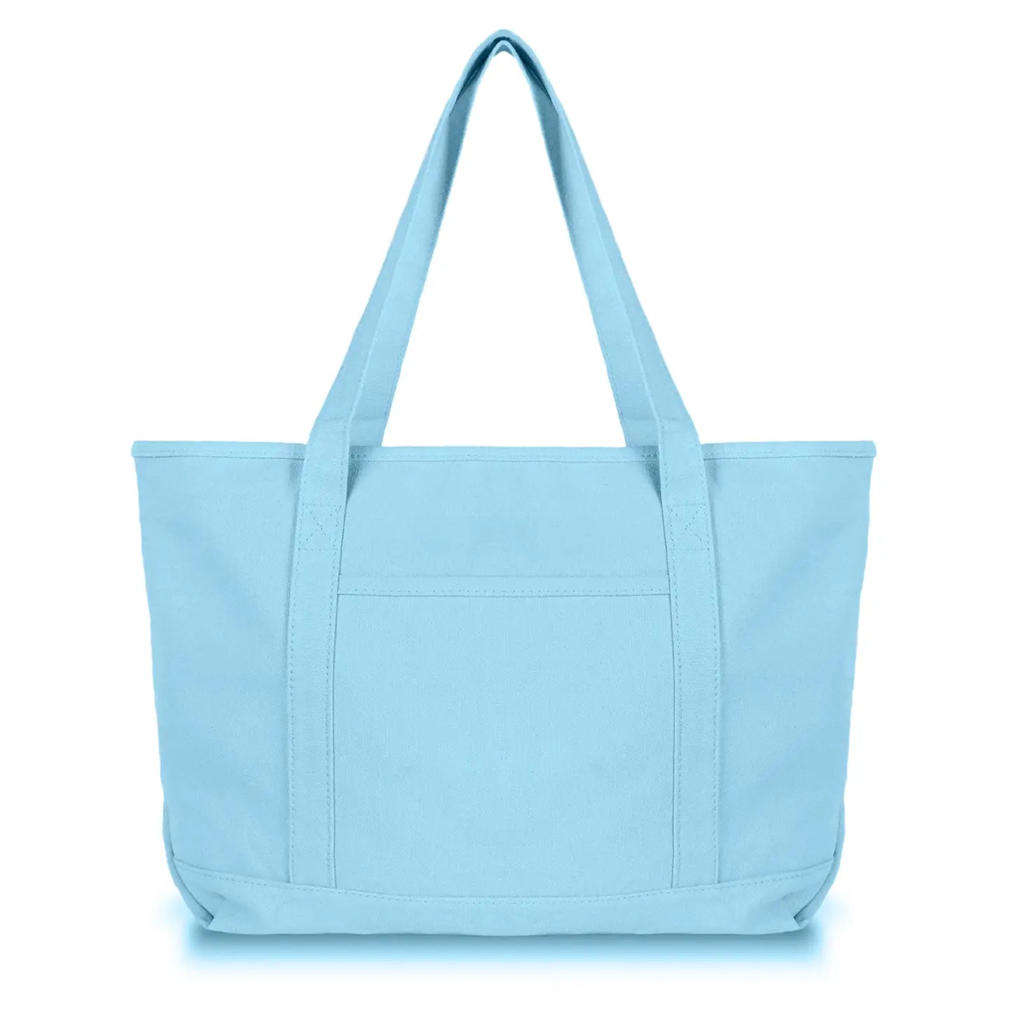 Solid Color Zippered Tote