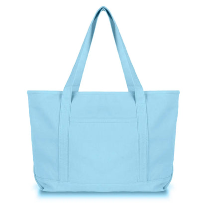 Solid Color Zippered Tote