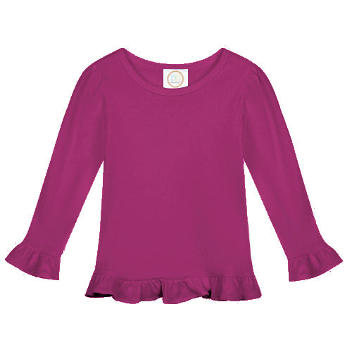 Long Sleeve Ruffle Tshirt