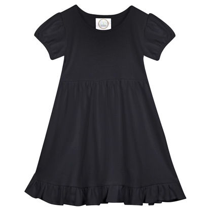 Short Sleeve Ruffle Dress