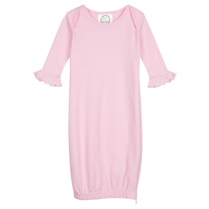 Long Sleeve Ruffle Gown with Hidden Zipper