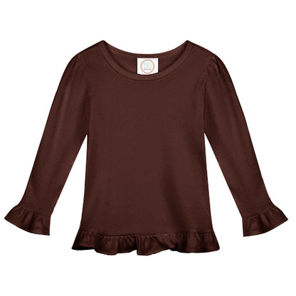 Long Sleeve Ruffle Tshirt