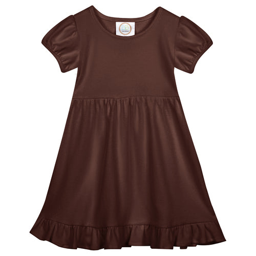 Short Sleeve Ruffle Dress