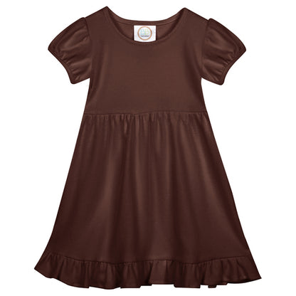 Short Sleeve Ruffle Dress