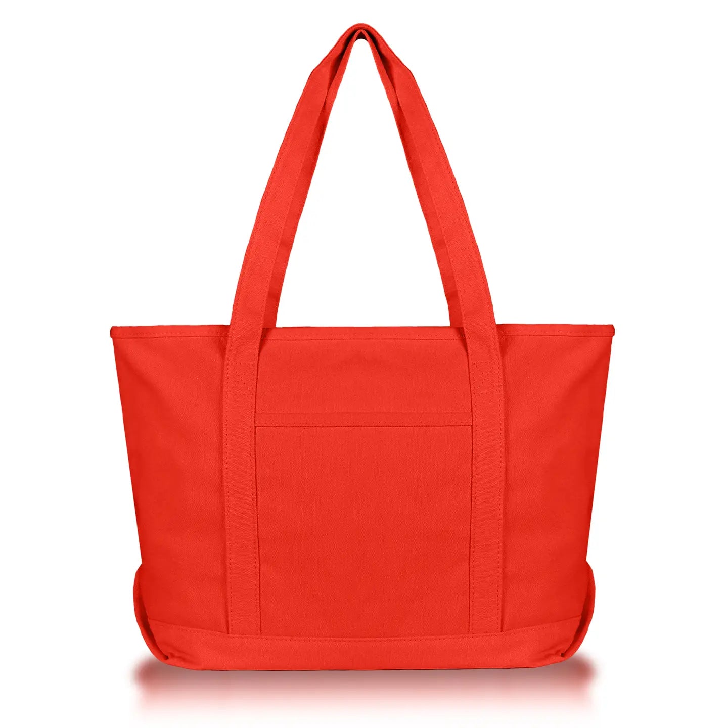 Solid Color Zippered Tote