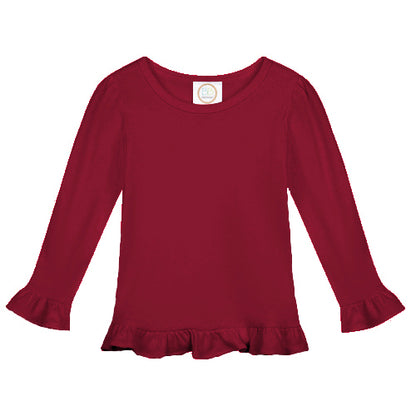 Long Sleeve Ruffle Tshirt
