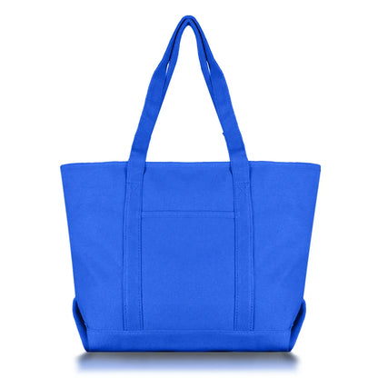 Solid Color Zippered Tote