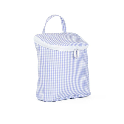 TAKE AWAY INSULATED LUNCH BAG - GINGHAM LILAC