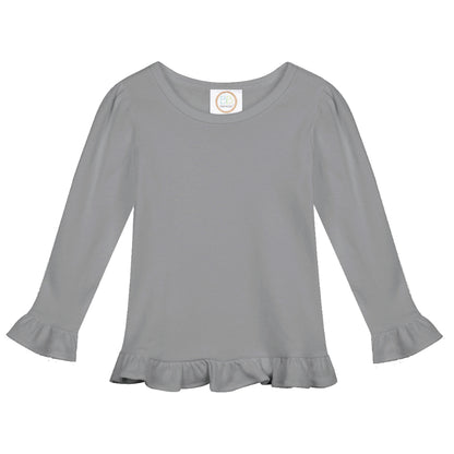 Long Sleeve Ruffle Tshirt