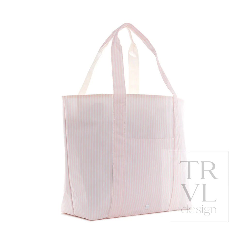 JUMBO TOTE - PIMLICO STRIPE PINK