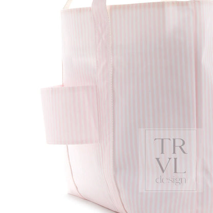 JUMBO TOTE - PIMLICO STRIPE PINK