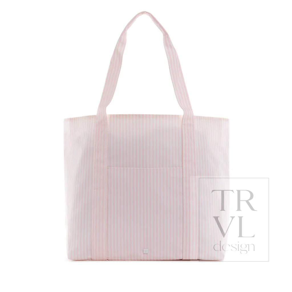 JUMBO TOTE - PIMLICO STRIPE PINK