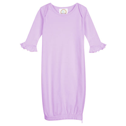 Long Sleeve Ruffle Gown with Hidden Zipper
