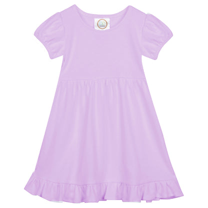 Short Sleeve Ruffle Dress