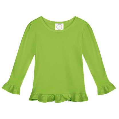 Long Sleeve Ruffle Tshirt