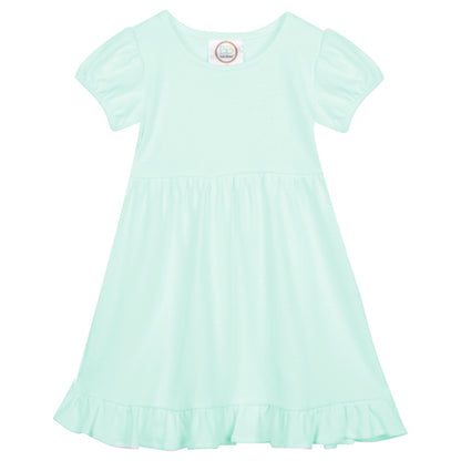 Short Sleeve Ruffle Dress