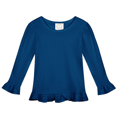 Long Sleeve Ruffle Tshirt