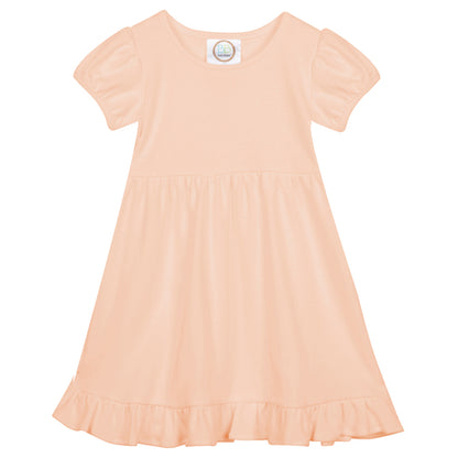 Short Sleeve Ruffle Dress