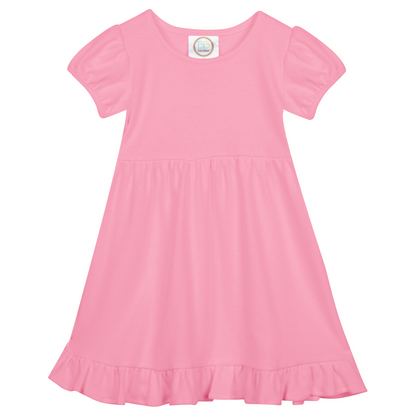 Short Sleeve Ruffle Dress