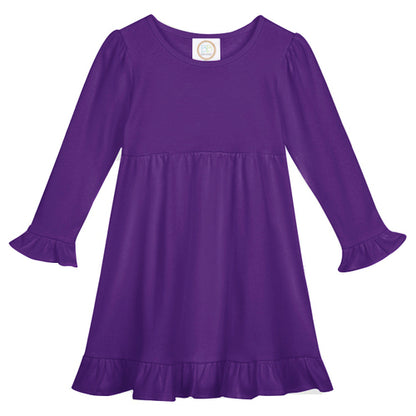 Long Sleeve Ruffle Dress