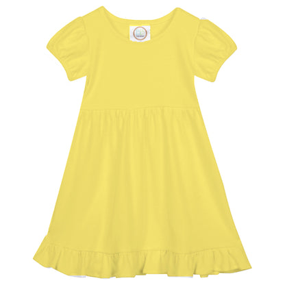 Short Sleeve Ruffle Dress